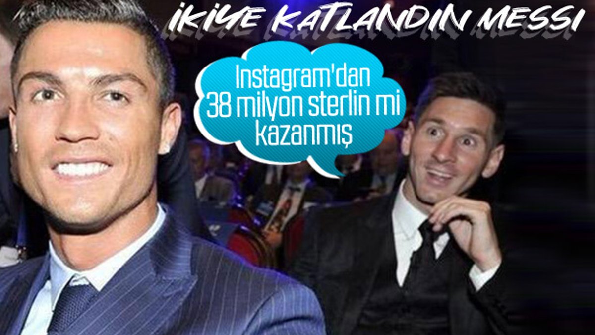 Instagram'da Ronaldo Messi'den çok kazandı