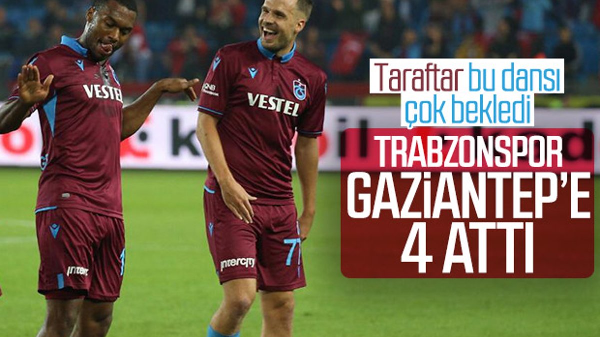 Trabzonspor Gaziantep'e 4 attı