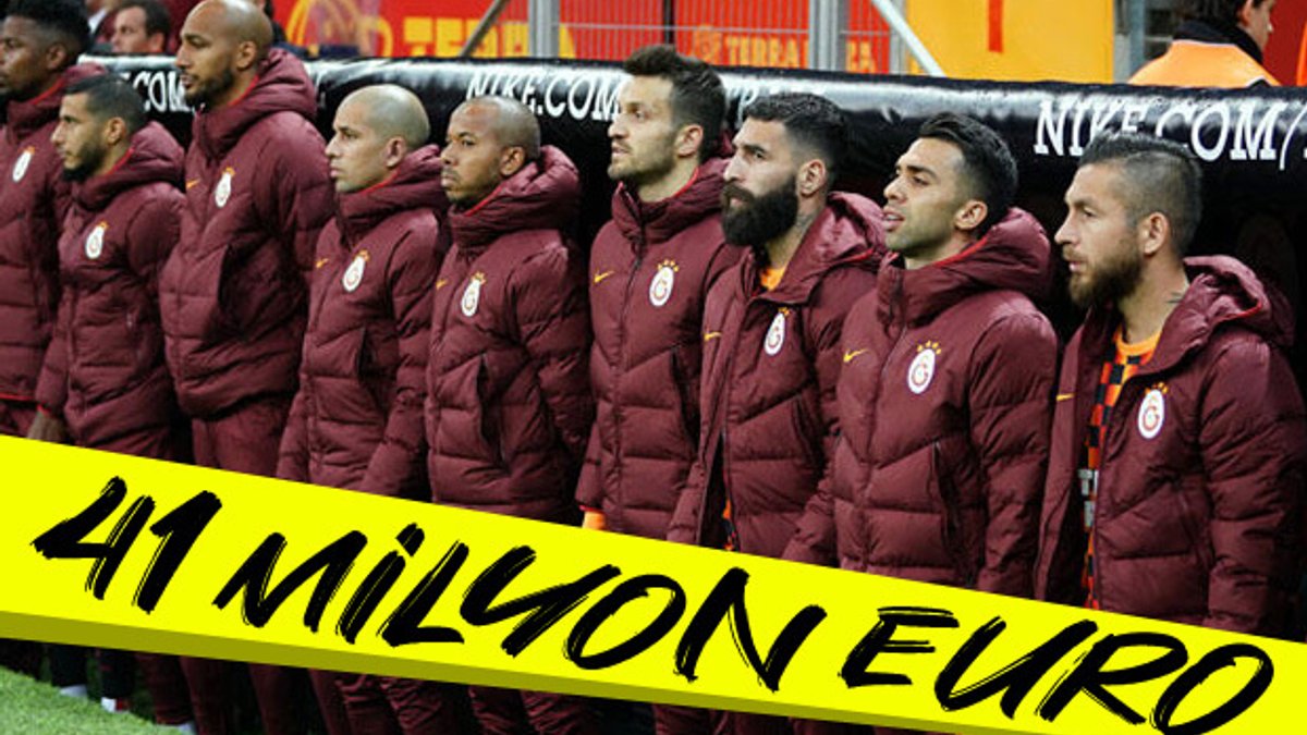 Galatasaray'ın milyonluk yedek kulübesi