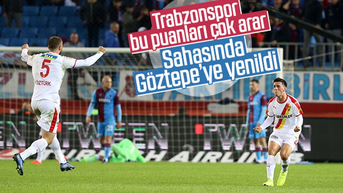 Trabzonspor evinde kaybetti