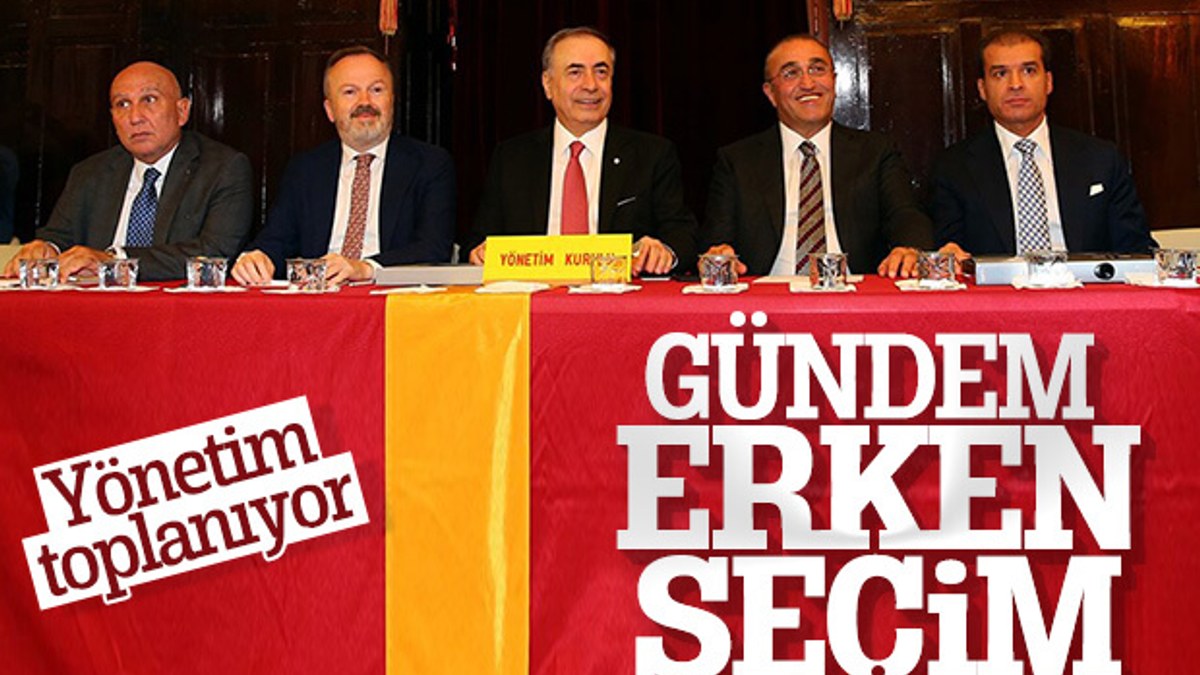 Galatasaray'da erken seçim toplantısı