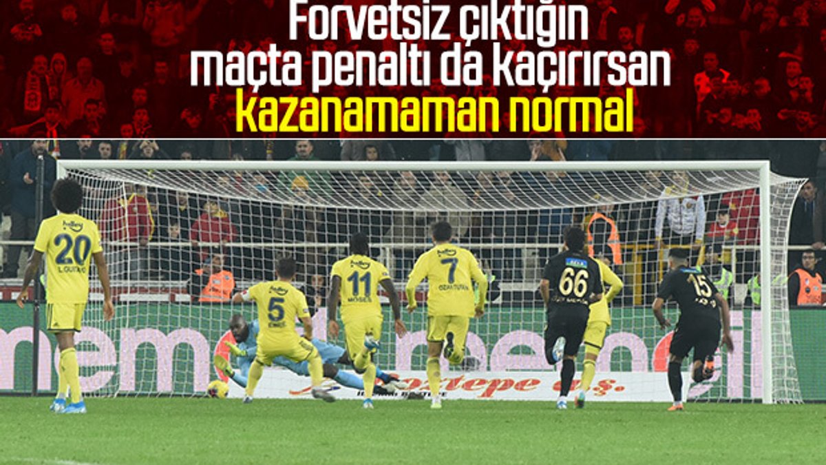 Fenerbahçe Malatya'da 2 puan bıraktı