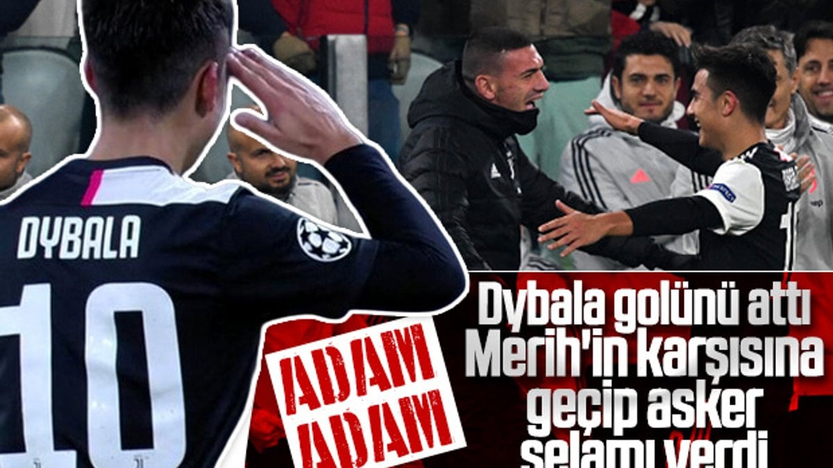 Dybala gol sevincini Merih'le paylaştı