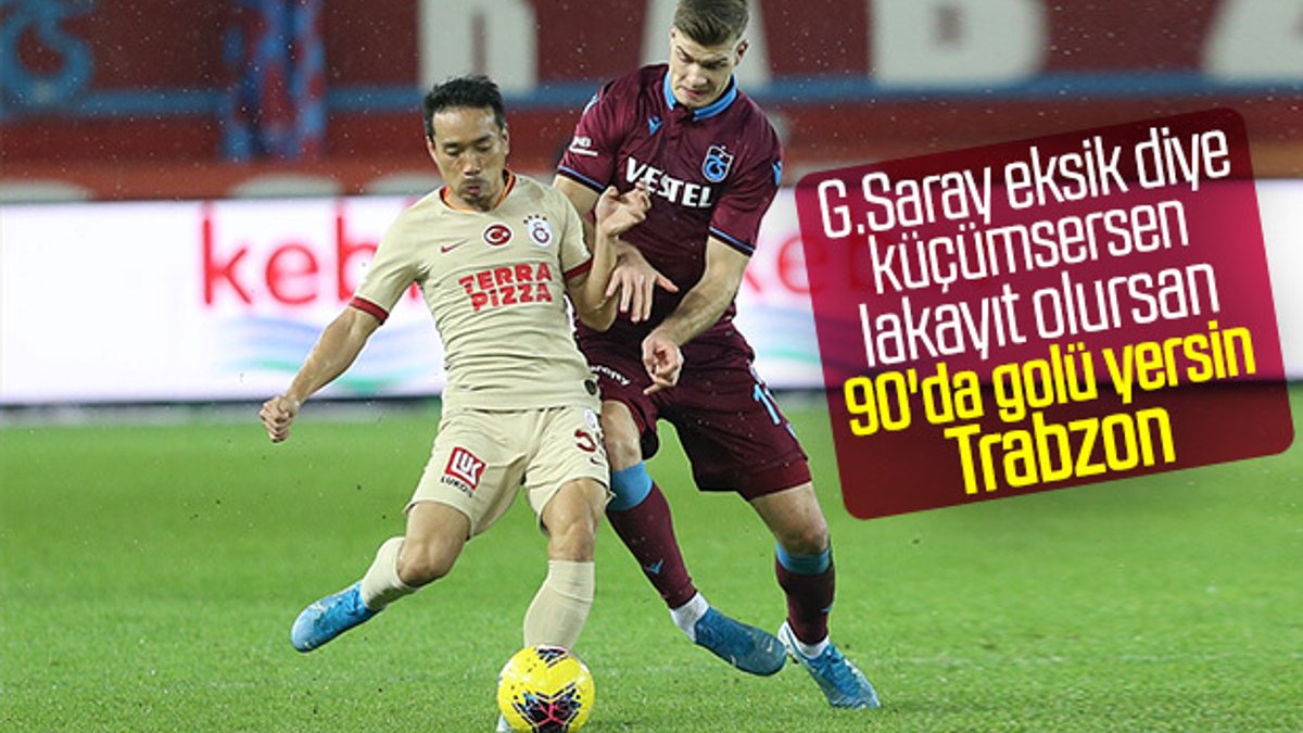 Trabzonspor'la Galatasaray yenişemedi