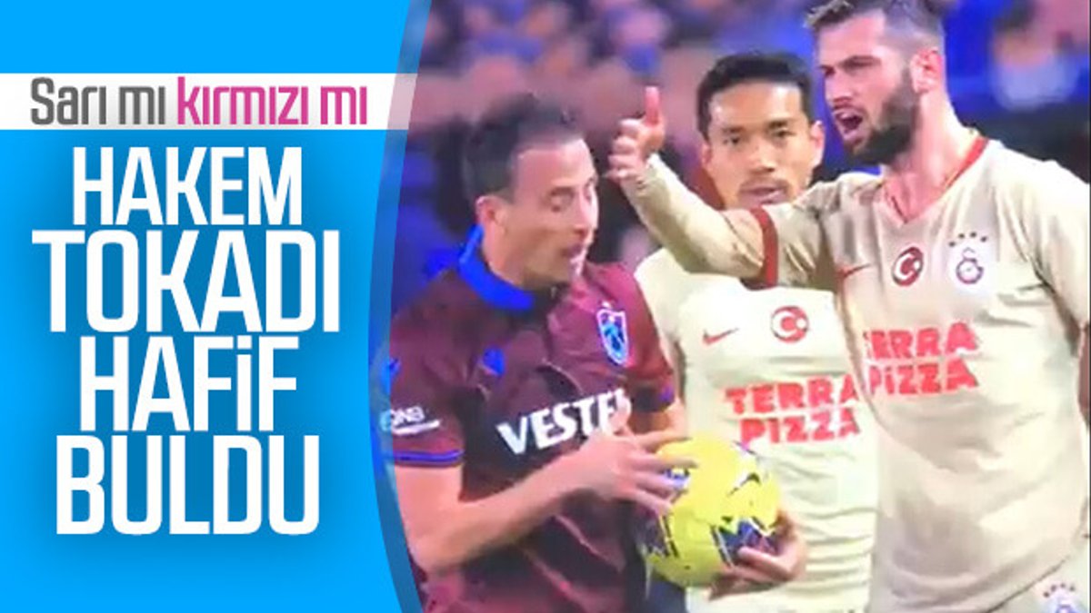 Trabzonsporluların kırmızı kart beklediği pozisyon