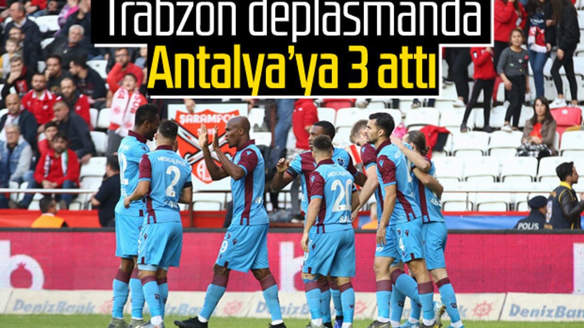 Trabzonspor Antalya'da rahat kazandı