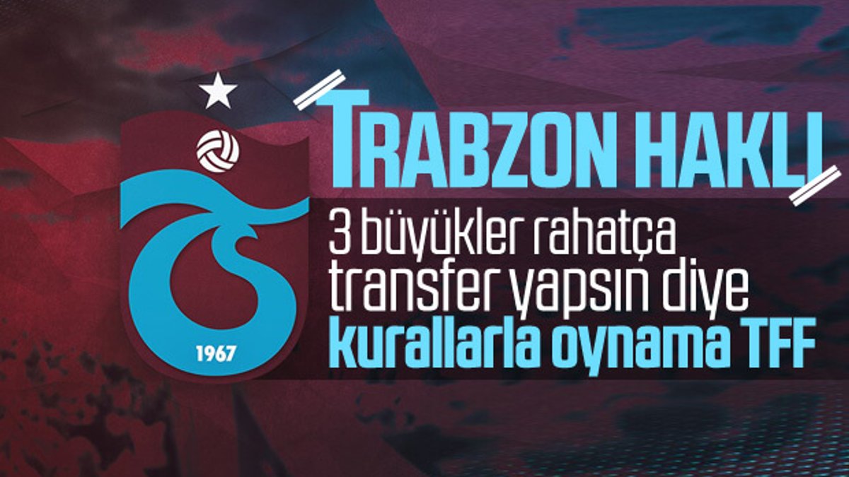 Trabzonspor, TFF'nin aldığı karara tepki gösterdi
