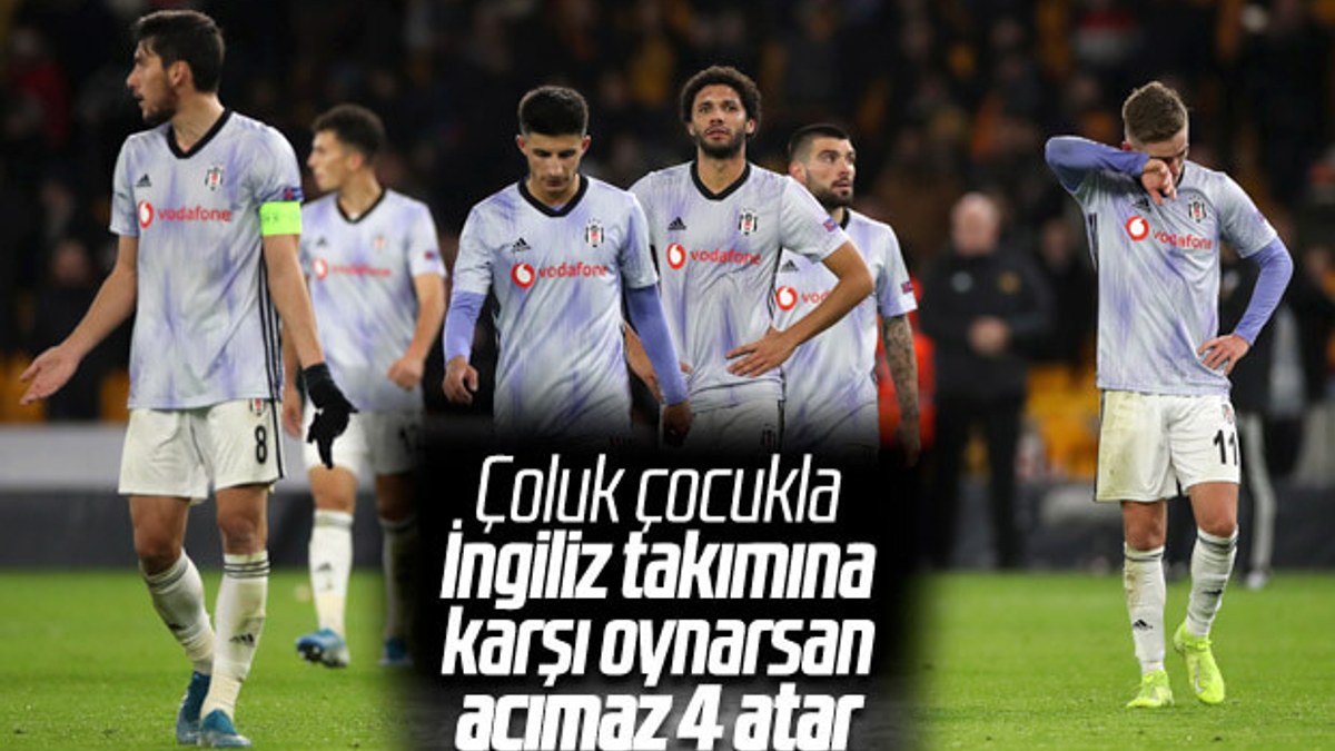 Beşiktaş Avrupa'ya yenilgi ile veda etti