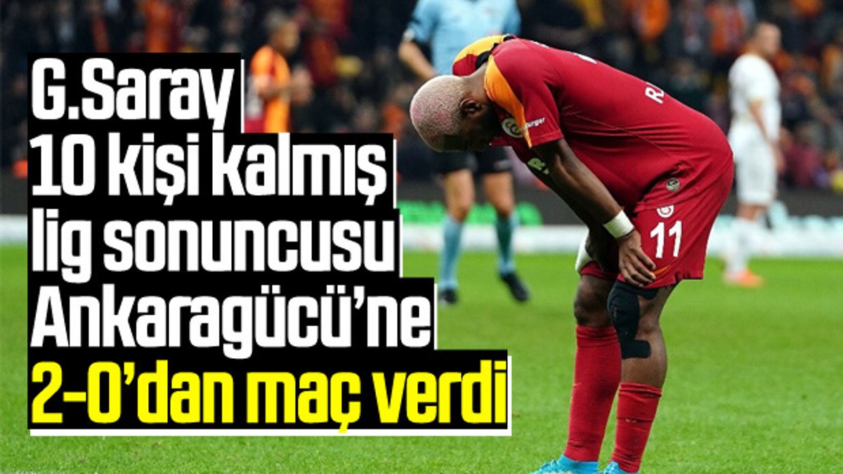 Galatasaray sahasında 2 puan bıraktı