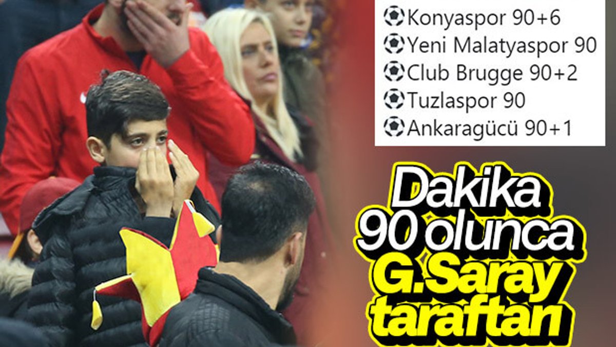 Galatasaray yine 90'da gol yedi