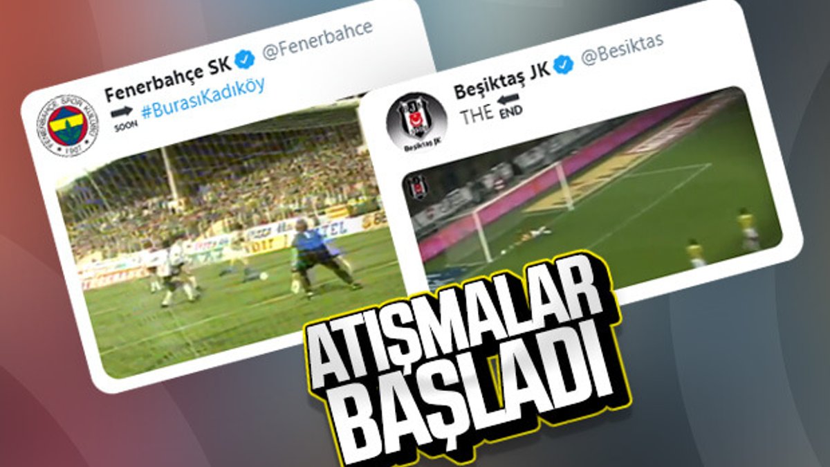 Fenerbahçe ve Beşiktaş'ın derbi paylaşımları