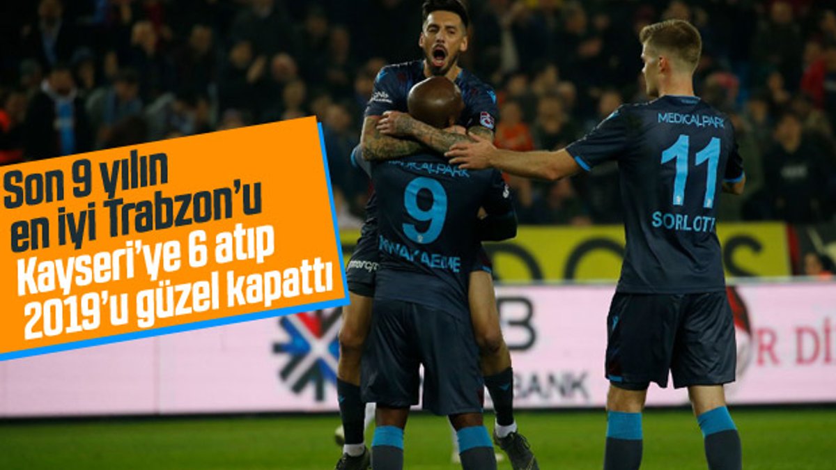 Trabzonspor Kayseri'ye 6 attı