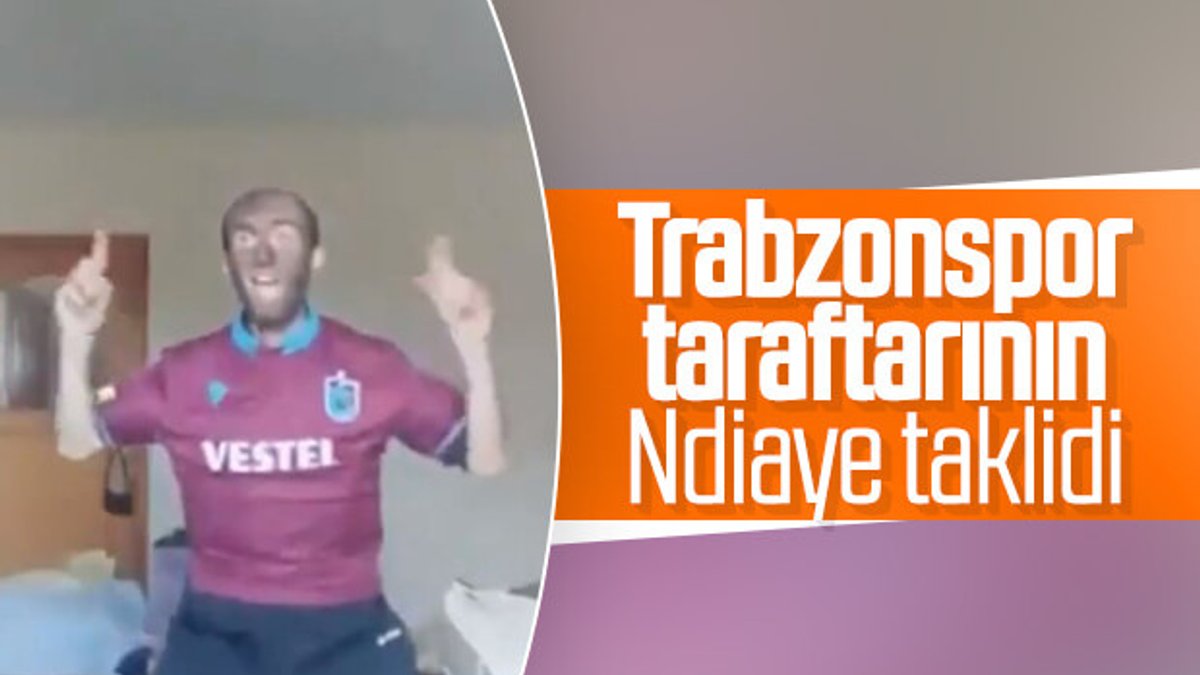 Ndiaye taklidi yapan Trabzonlu
