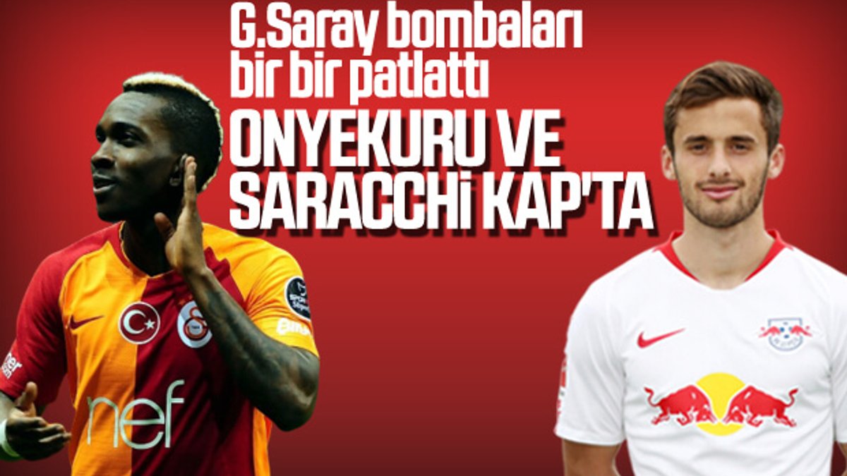 Galatasaray Onyekuru ve Saracchi'yi KAP'a bildirdi