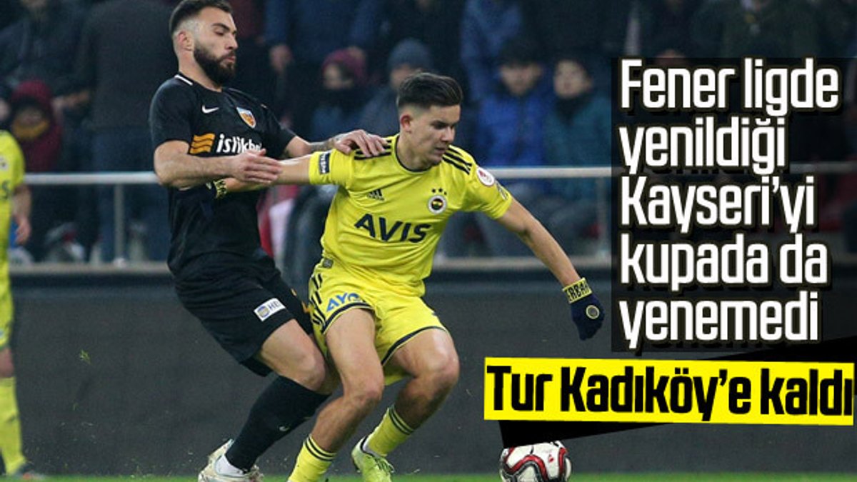 Fenerbahçe Kayserispor'la yenişemedi