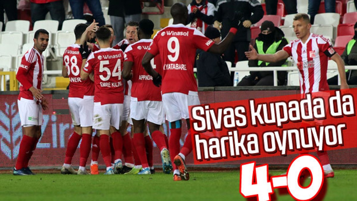 Sivasspor, Türkiye Kupası'nda Yeni Malatyaspor'a 4 attı