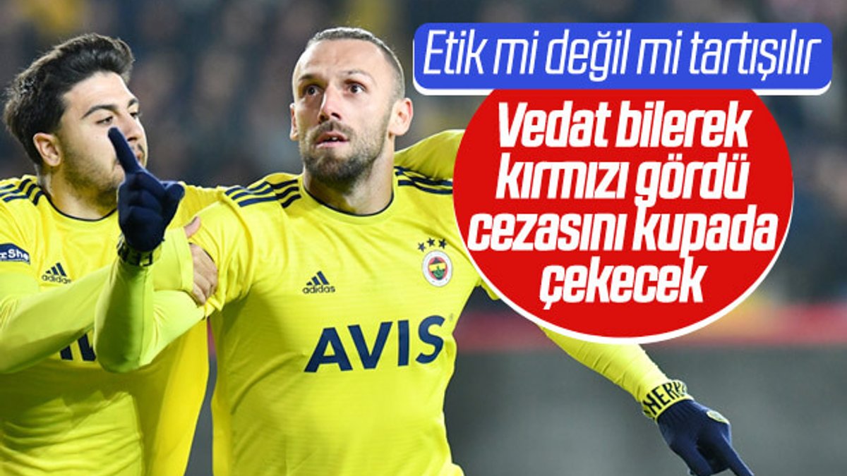 Vedat Muriç, Başakşehir maçı için kırmızı kart gördü