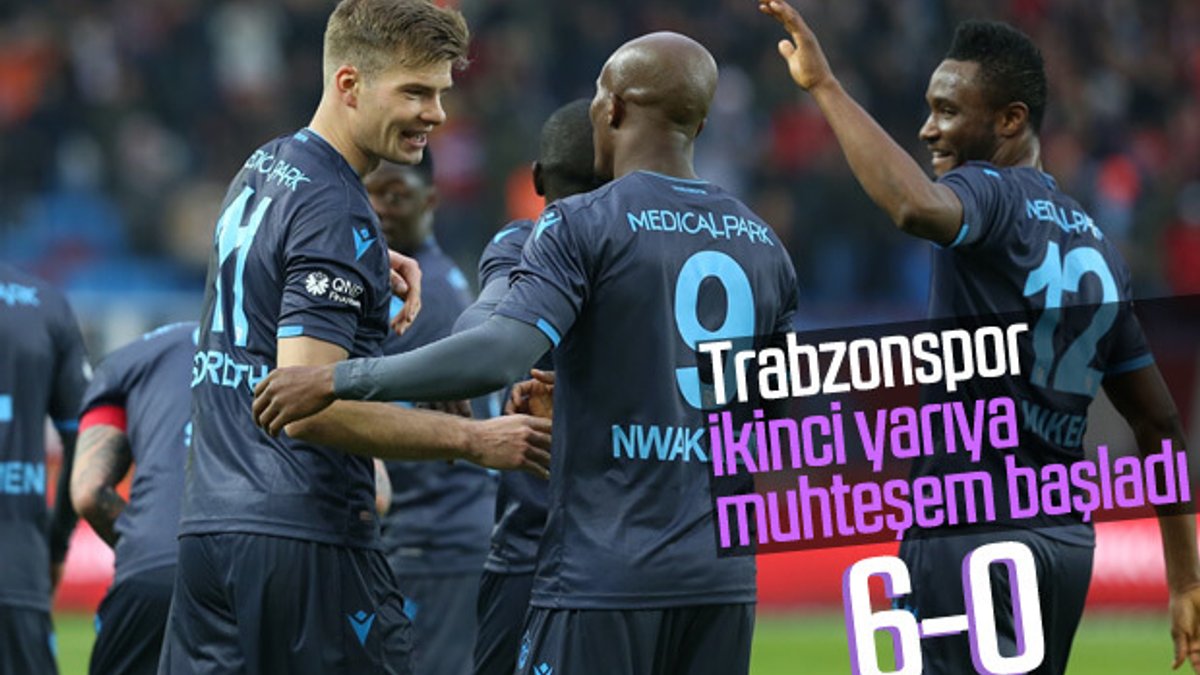 Trabzonspor Kasımpaşa'ya 6 attı