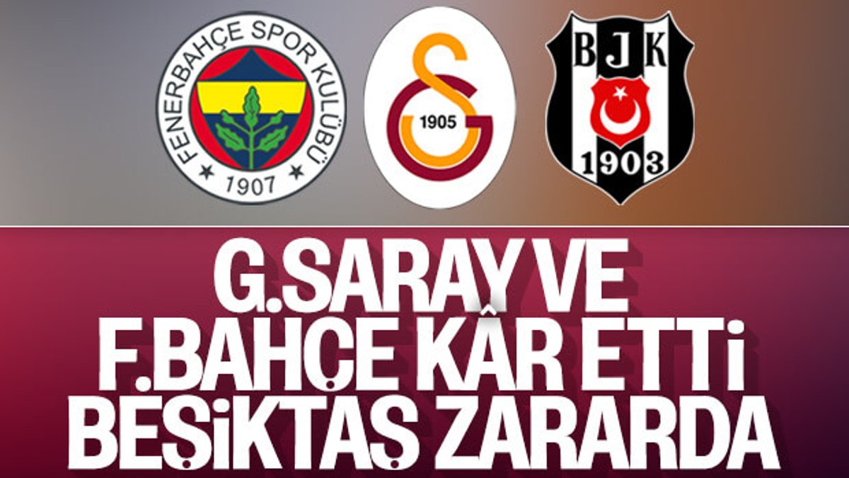 Galatasaray, Fenerbahçe ve Beşiktaş'ın finansal raporları
