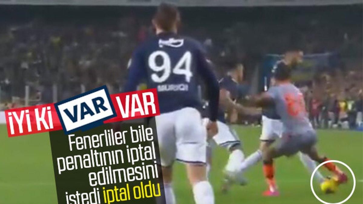 Fenerbahçe maçında skandal penaltı kararı