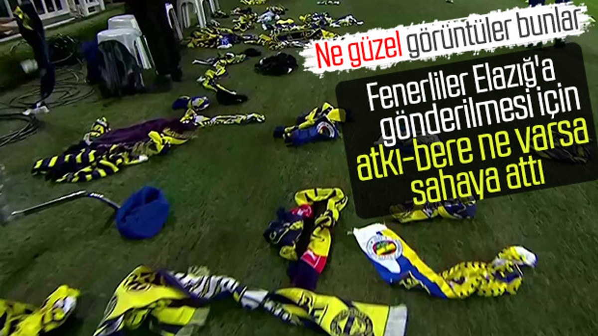 Fenerbahçeli taraftarlardan Elazığ'a destek