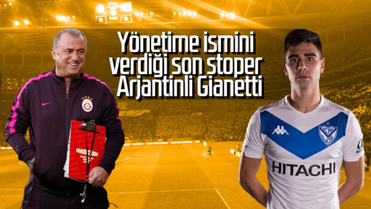 Galatasaray'ın stoper hedefi Gianetti