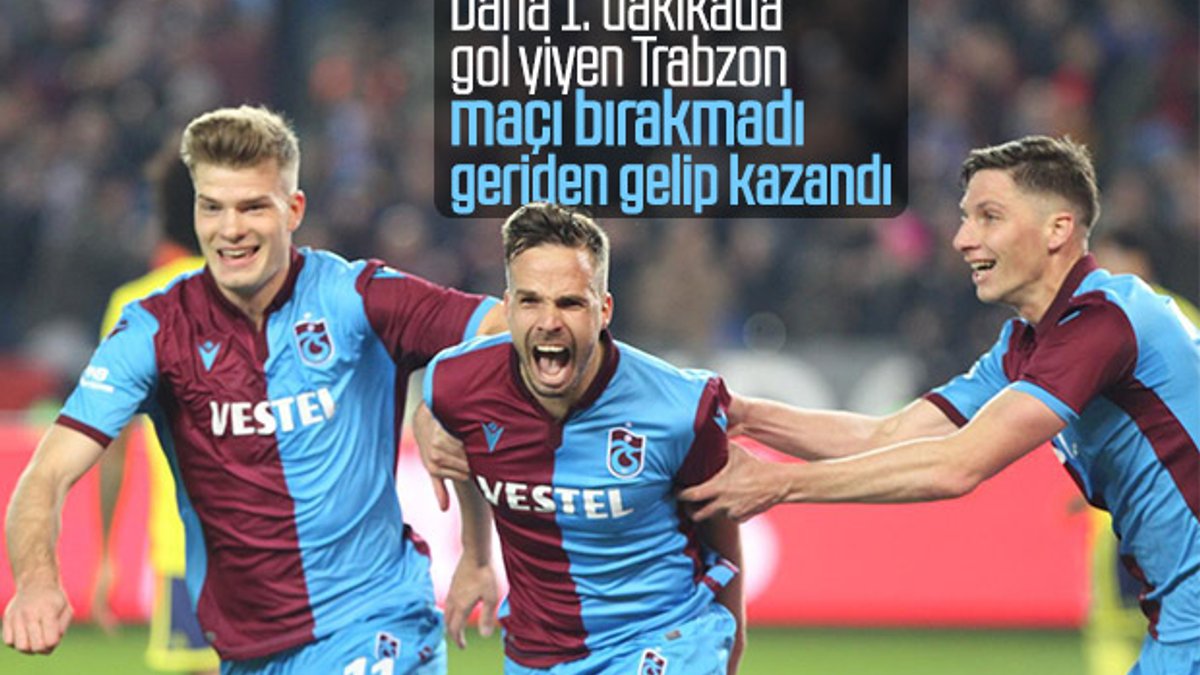 Trabzonspor, ilk yarıda maçı bitirdi