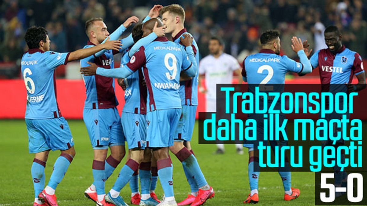 Trabzonspor,  Erzurum BB'yi 5-0 yendi