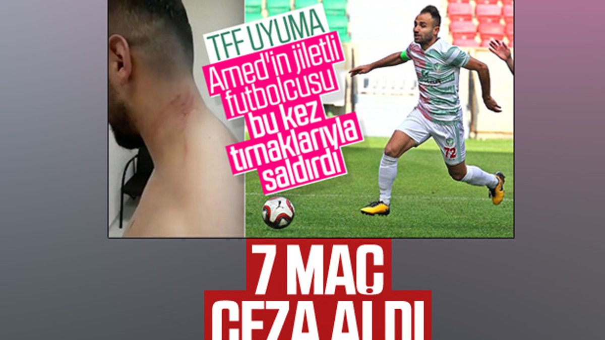 Amedsporlu Mansur Çalar'a 7 maç ceza