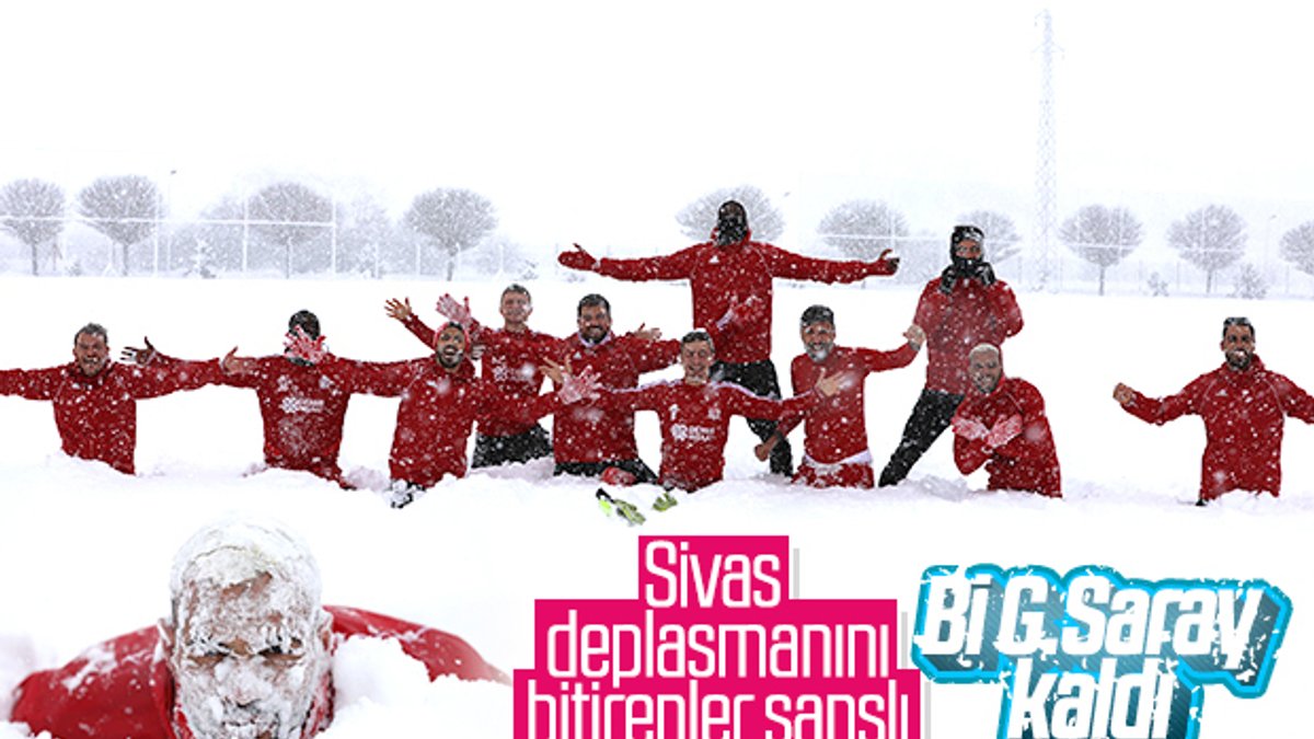 Sivas'ta yağan kar rakipleri korkutuyor