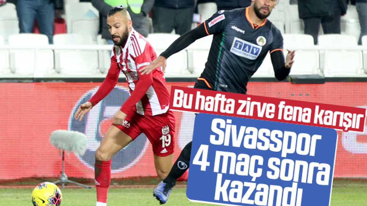 Sivasspor 4 hafta sonra 3 puan aldı