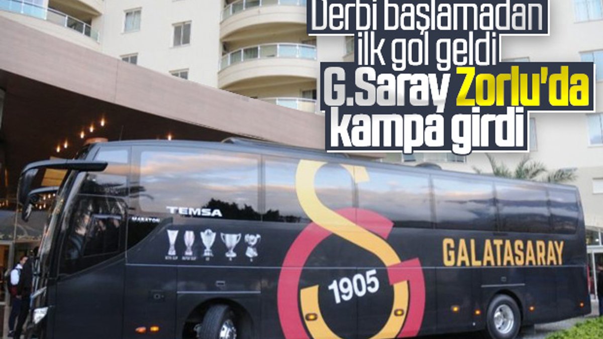 Galatasaray kafilesi Zorlu Center'da kampa girdi