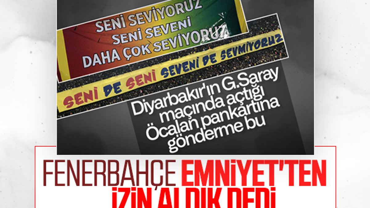 Fenerbahçe'den pankart savunması