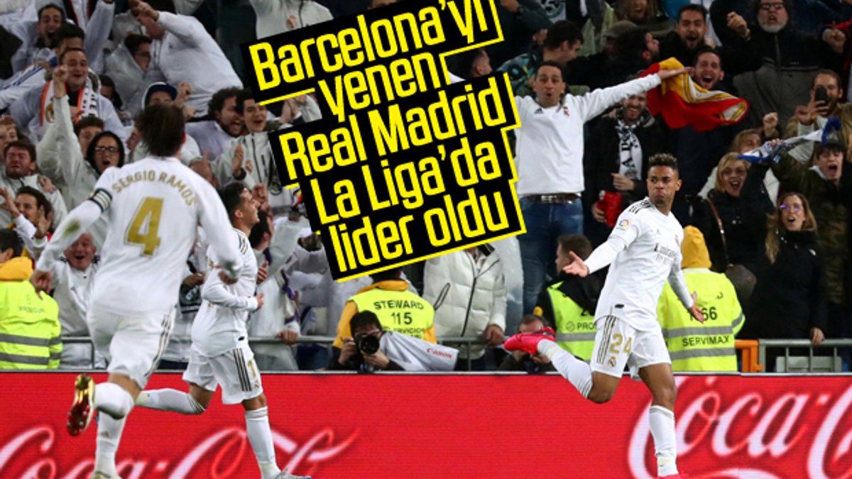Real Madrid evinde Barcelona'yı mağlup etti