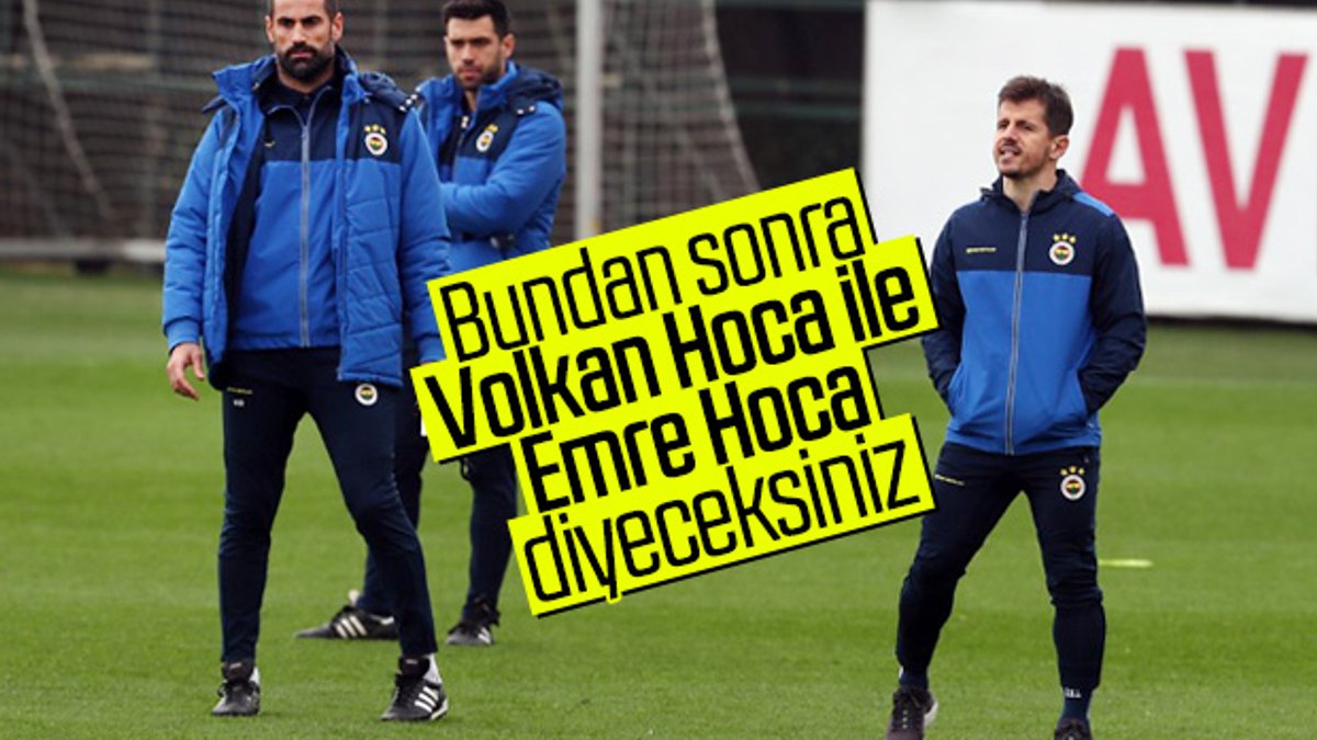 Fenerbahçe'yi antrenmanda Emre ve Volkan çalıştırdı