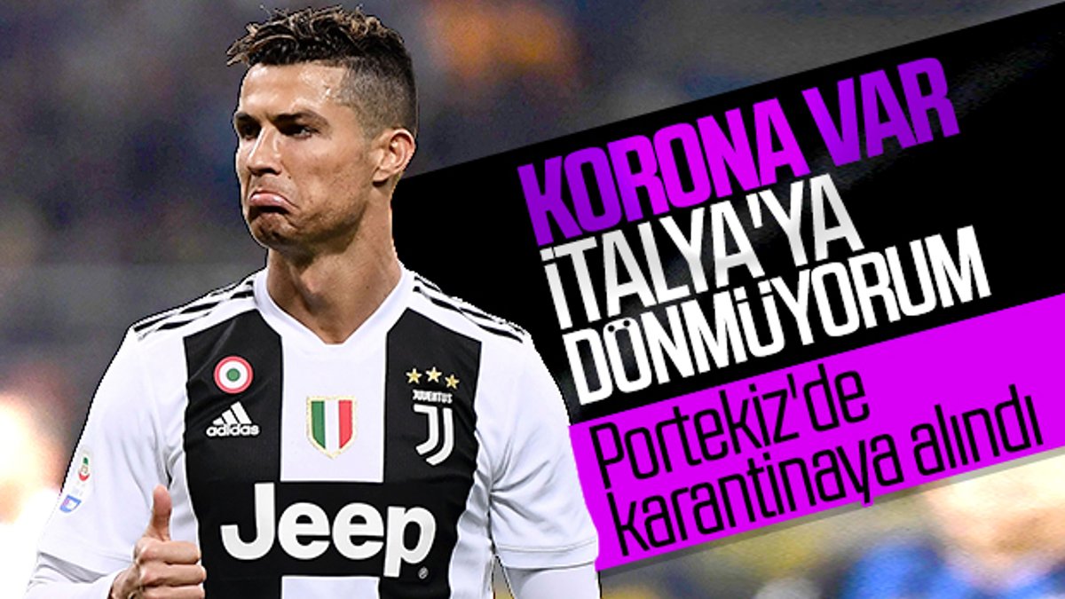 Ronaldo, Juventus'a İtalya'ya dönemeyeceğini iletti