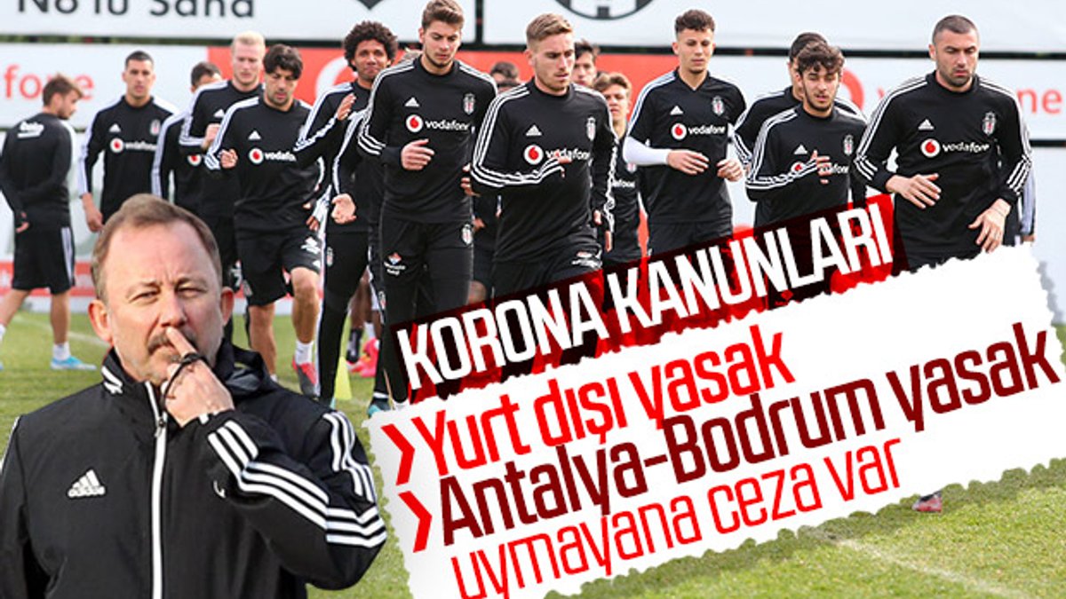 Beşiktaş'ın futbolculara koyduğu korona kuralı