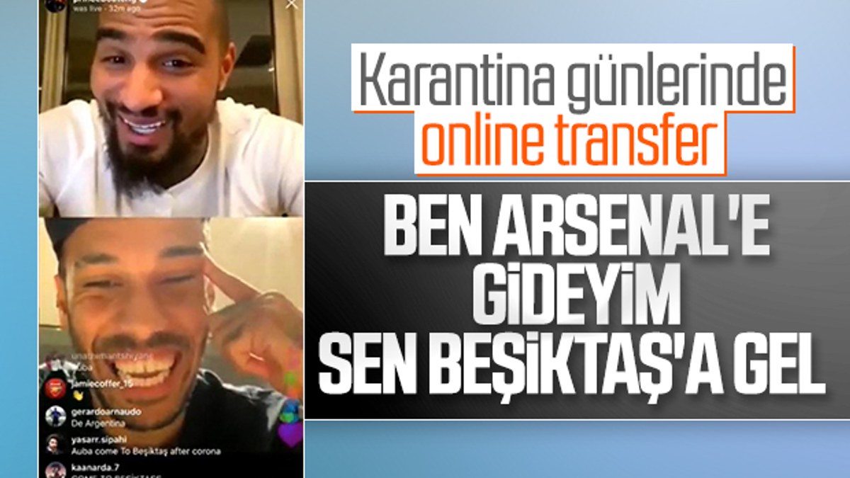 Boateng'den Aubameyang'a 'Beşiktaş'a gel' çağrısı