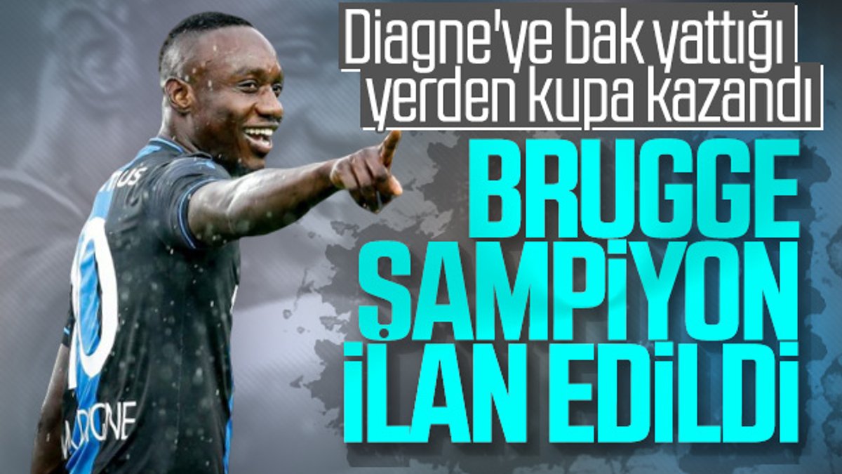 Belçika'da Club Brugge şampiyon ilan edildi