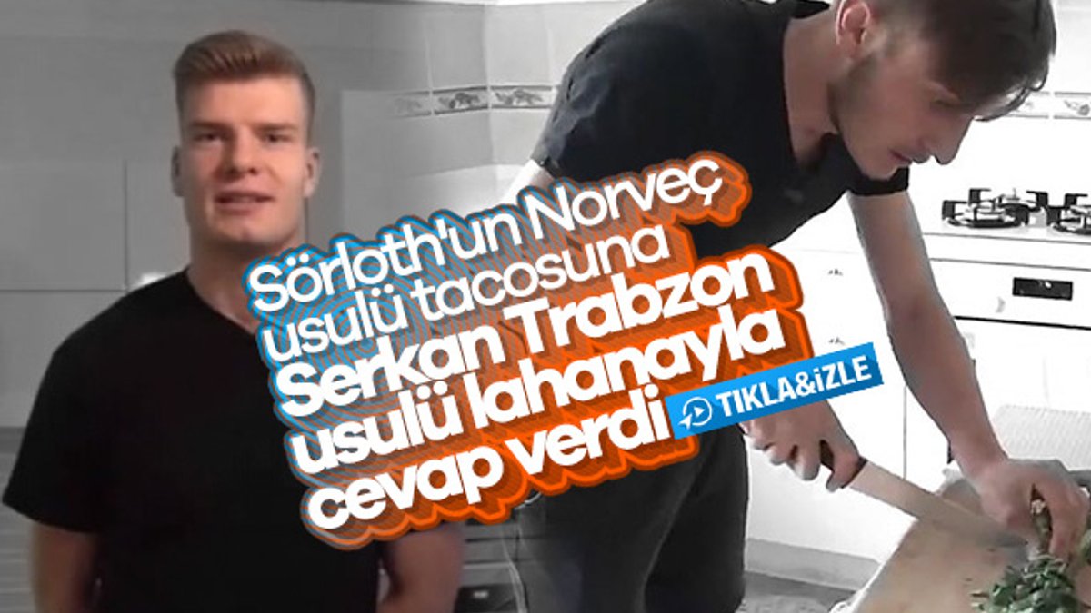 Trabzonsporlu Serkan evde yemek yaptı