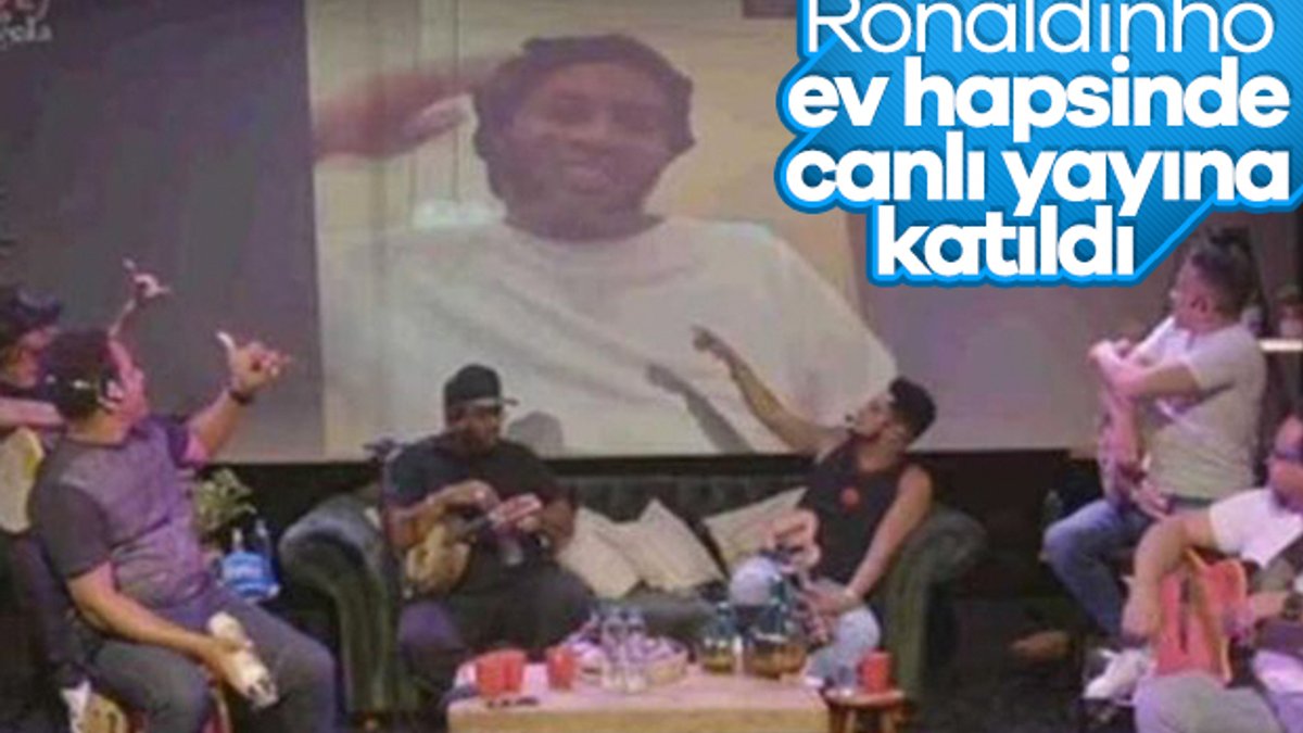 Ronaldinho, ev hapsinde canlı yayına bağlandı