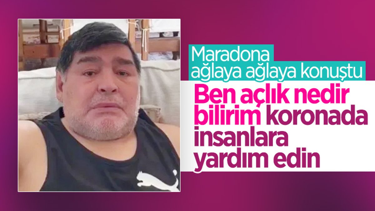 Maradona gözyaşlarına engel olamadı