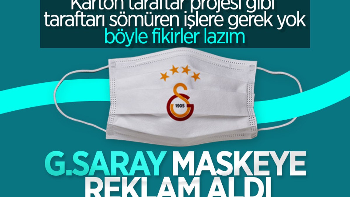 Galatasaray, maske için sponsor buldu