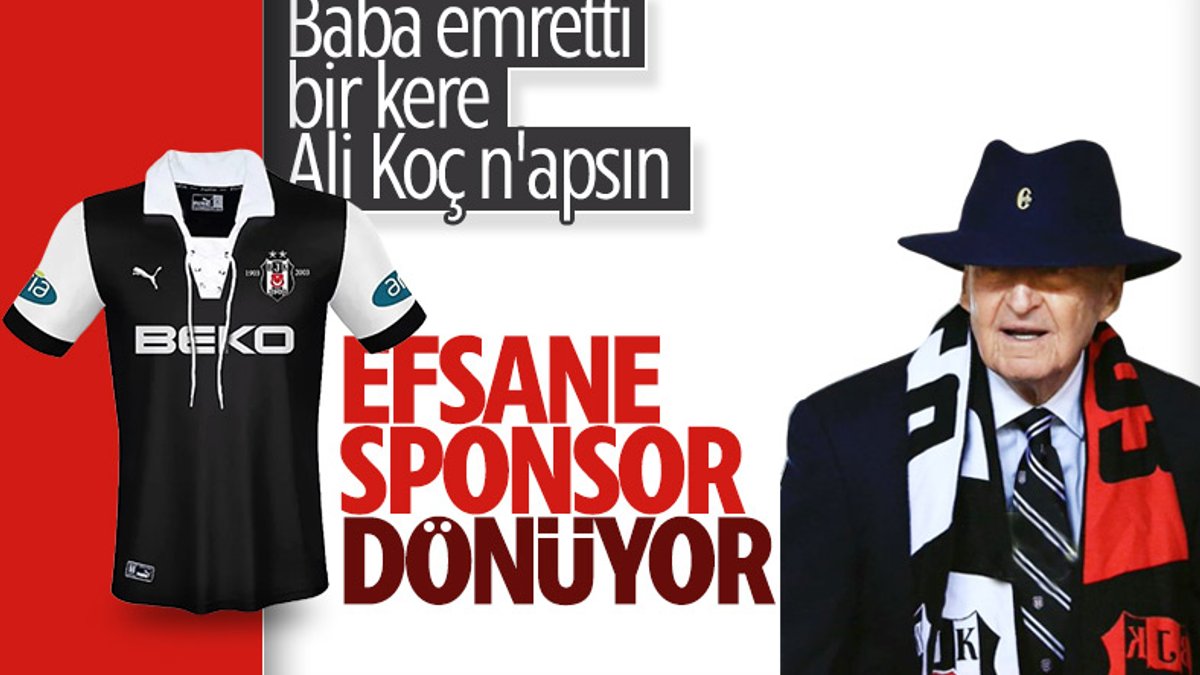 Beşiktaş'ın yeni forma göğüs sponsoru