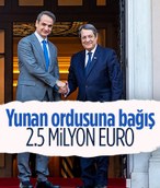 Güney Kıbrıs Rum Yönetimi, Yunan ordusuna 2.5 milyon euro bağışlayacak