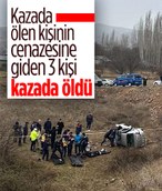 Sivas'ta akrabalarının cenazesine giderken hayatlarını kaybettiler