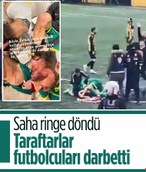 Amatör lig maçında tekme ve yumruklu kavga çıktı: Futbolcular dayak yedi