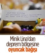 Minik Lina, deprem bölgesine oyuncaklarını gönderdi