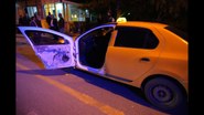 Edirne'de kapıyı açıp taksiden indiği esnada otomobil böyle çarptı