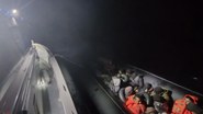 Ayvalık açıklarında 22 düzensiz göçmen yakalandı